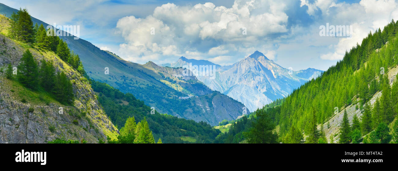 Blick auf Sommer Apls, Frankreich. Stockfoto
