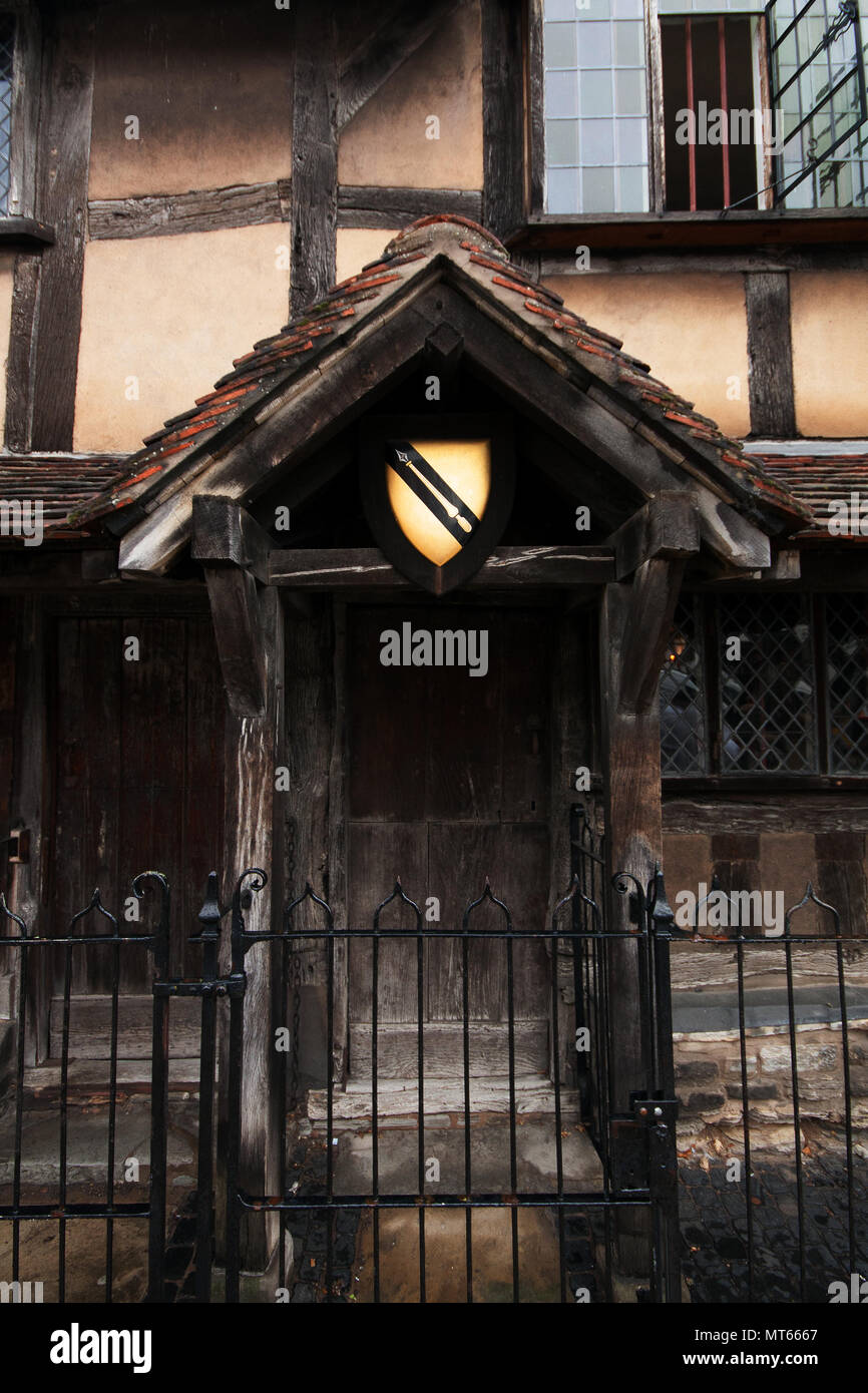 Geburtshaus von Shakespeare in Stratford-upon-Avon, England, Großbritannien Stockfoto