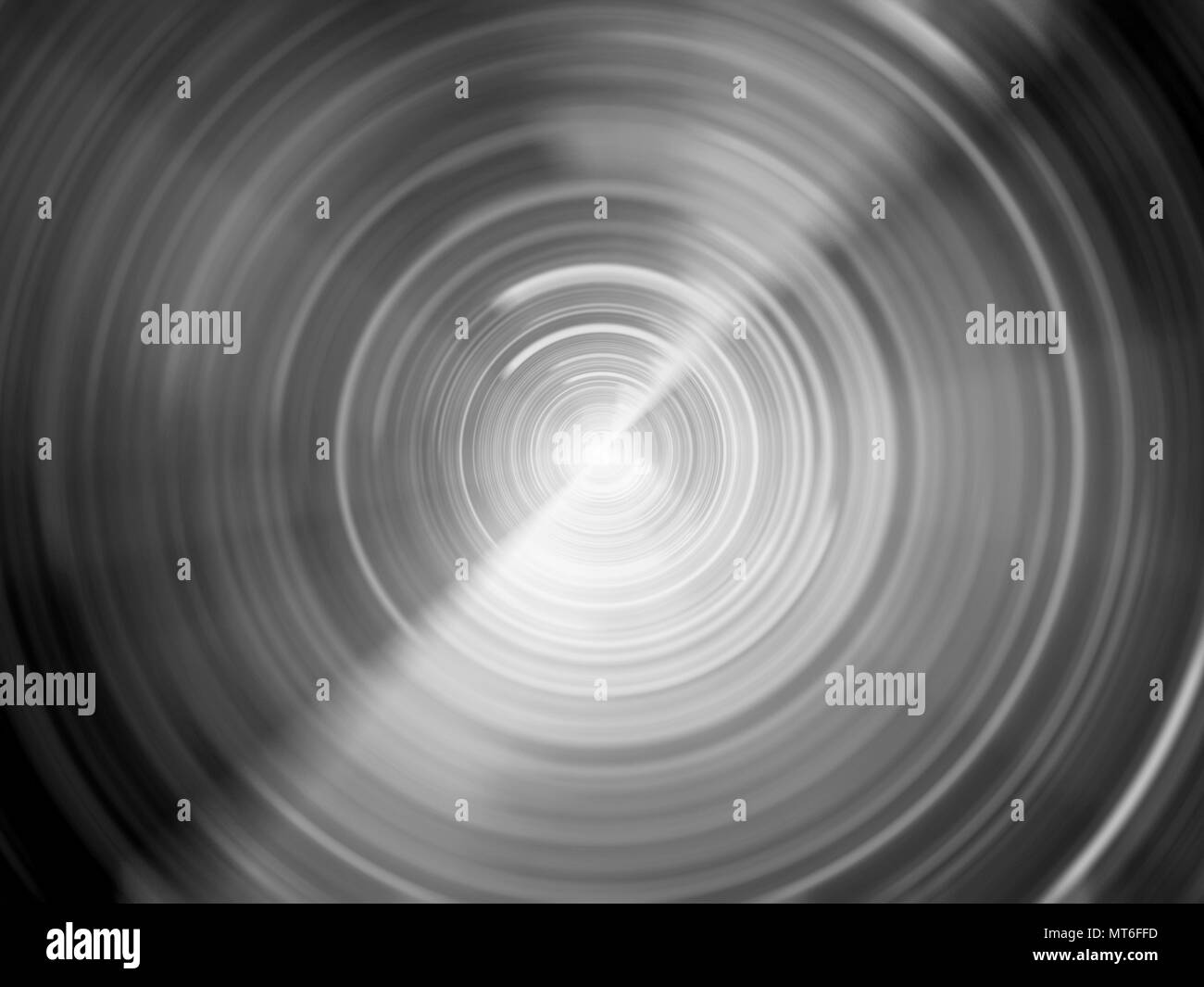 Glühende spin Blur schwarze und weiße Textur, Computer abstrakten Hintergrund erzeugt, 3D-Rendering Stockfoto