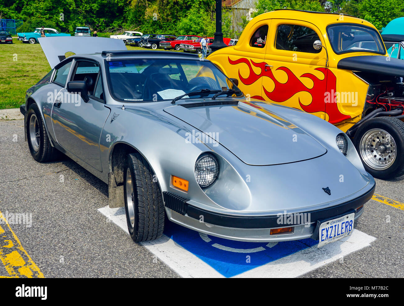 1981 Porsche GT6 Puma, alte Oldtimer an Antique Car Ausstellung in Ontario,  Kanada Stockfotografie - Alamy