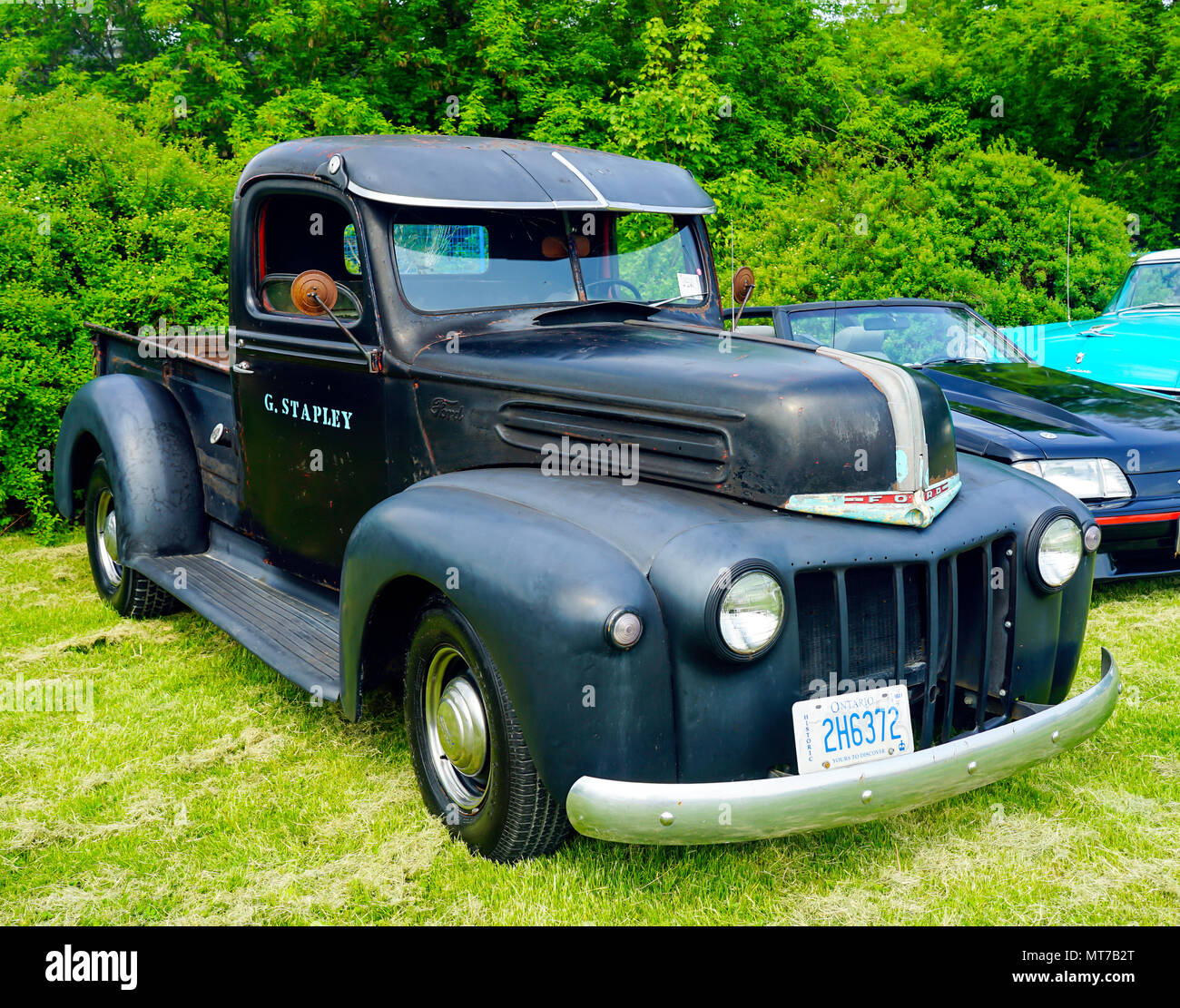 1940 Cheverolet TruckOld Oldtimer an Antique Car Ausstellung in Ontario, Kanada. Stockfoto