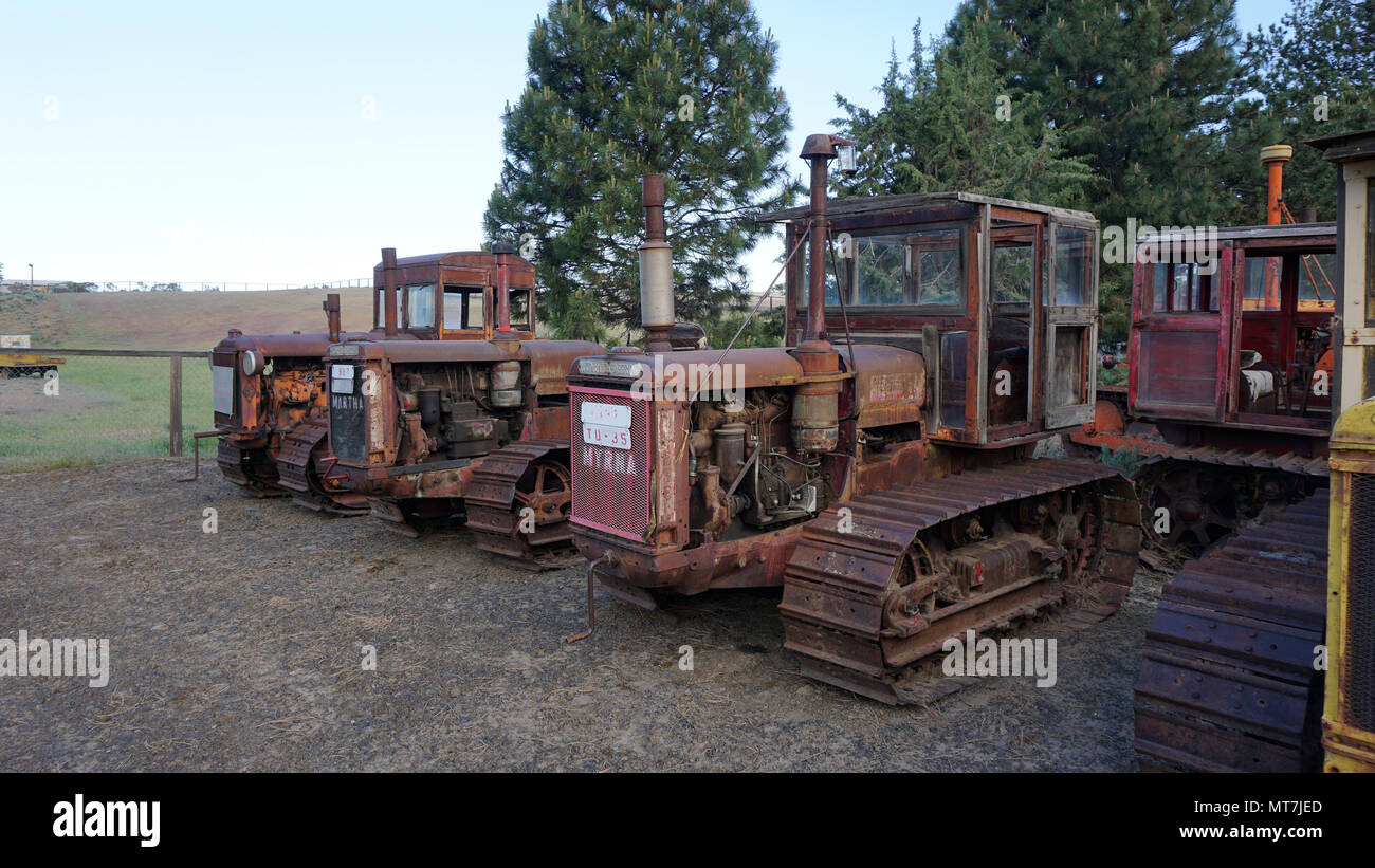 Antike Landmaschinen Stockfoto