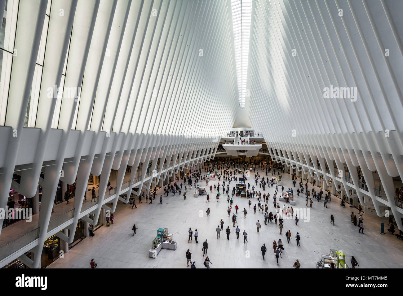 Die Oculus, auf das World Trade Center in Manhattan, New York City. Stockfoto