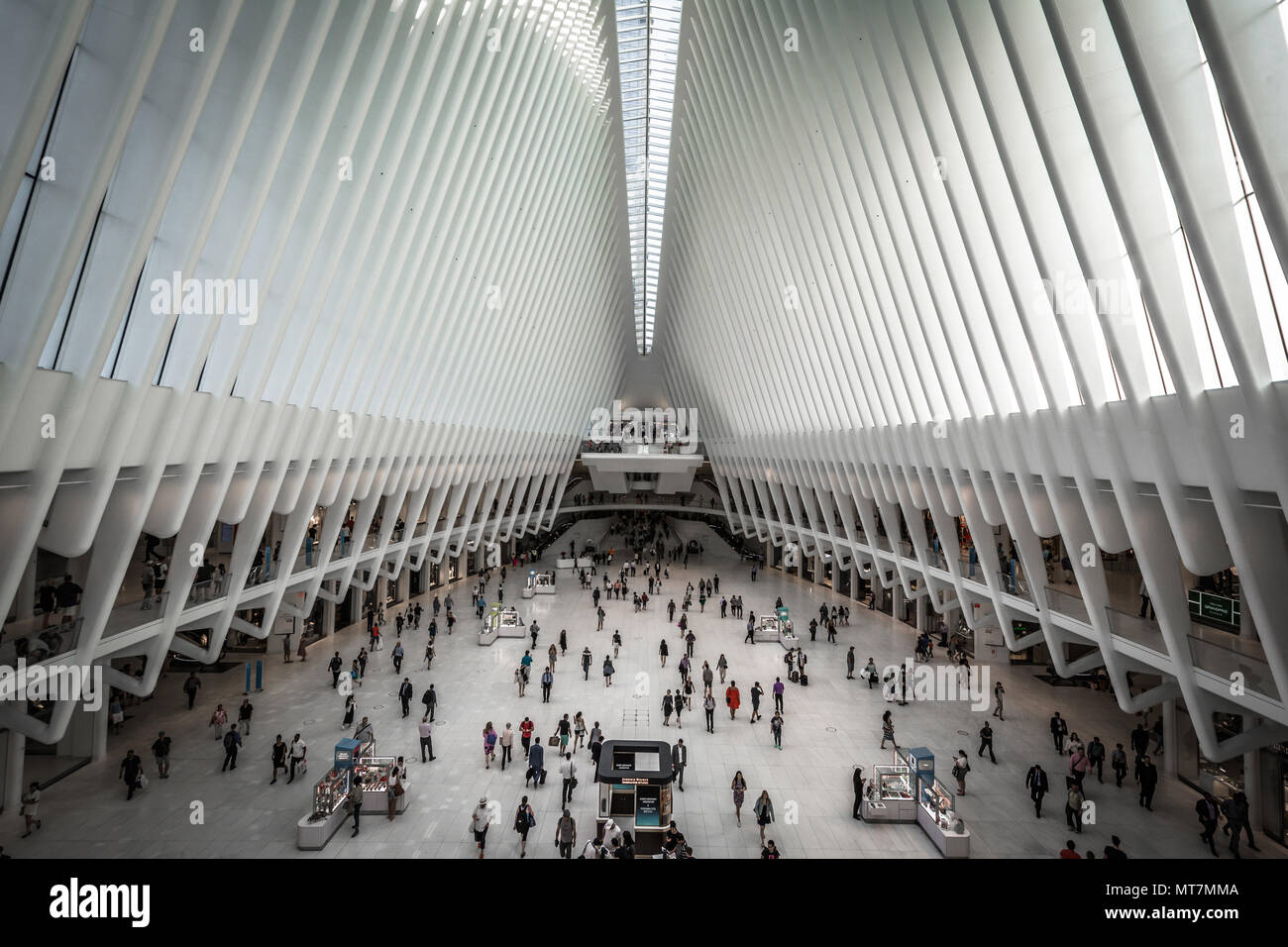 Die Oculus, auf das World Trade Center in Manhattan, New York City. Stockfoto