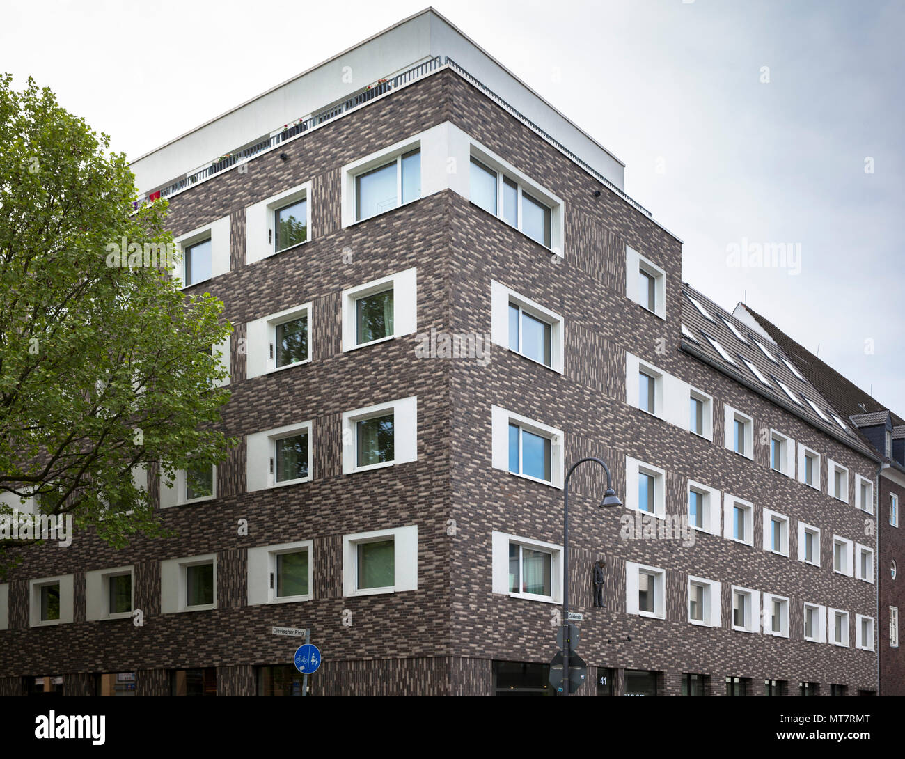 Konkrete Apartments Köln im Bezirk Mülheim an der Ruhr moderne Pension mit 50 Serviced Apartments, Köln, Deutschland. Konkrete Apartments Köln Stockfoto
