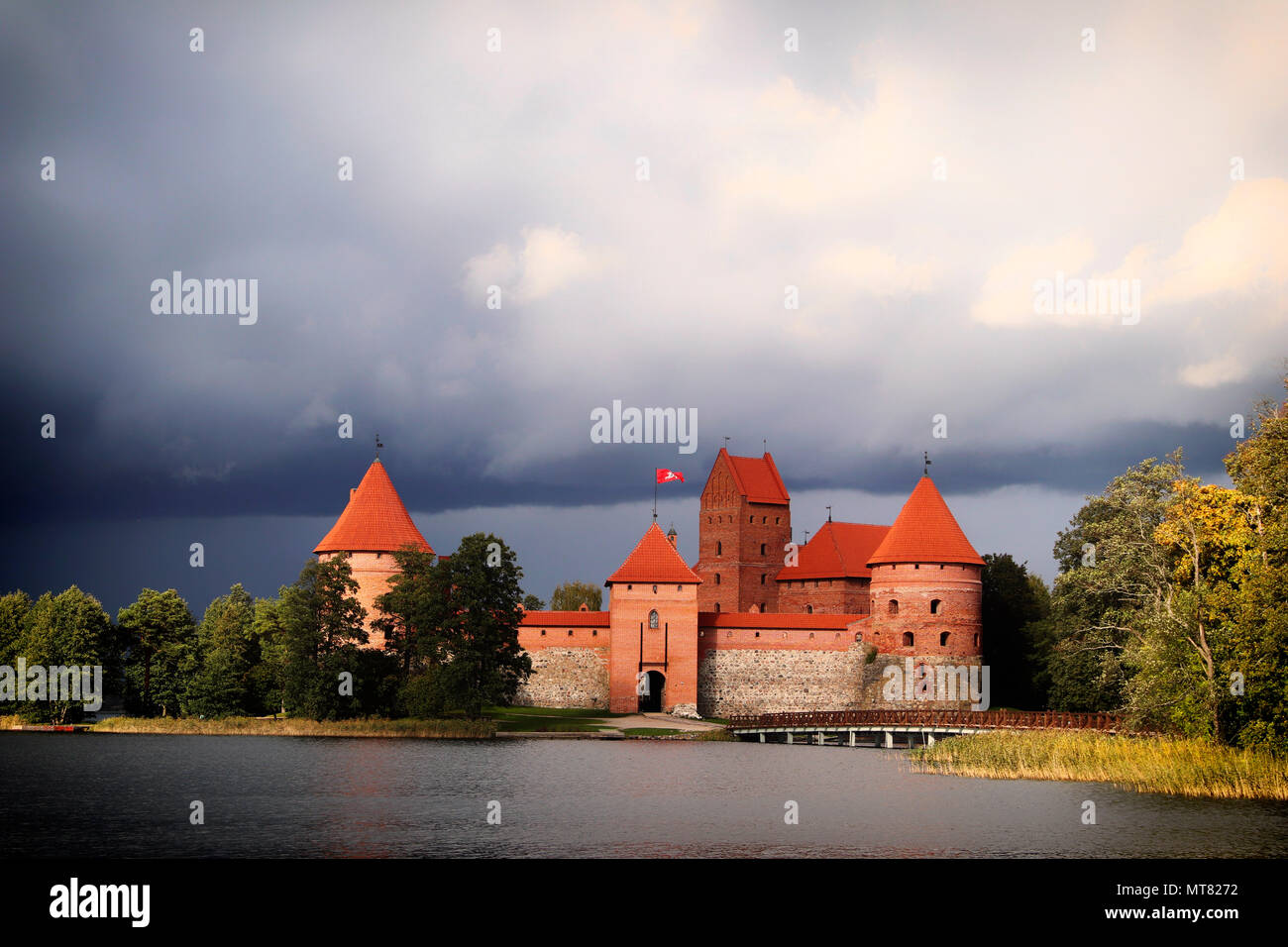 Trakai Burg, See Galve, Vilnius, Litauen, Europa Stockfoto