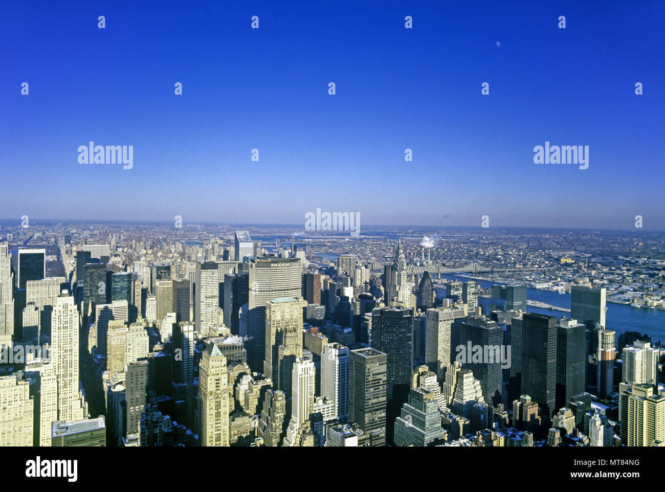 1988 historische MIDTOWN MANHATTAN SKYLINE NEW YORK CITY USA Stockfoto