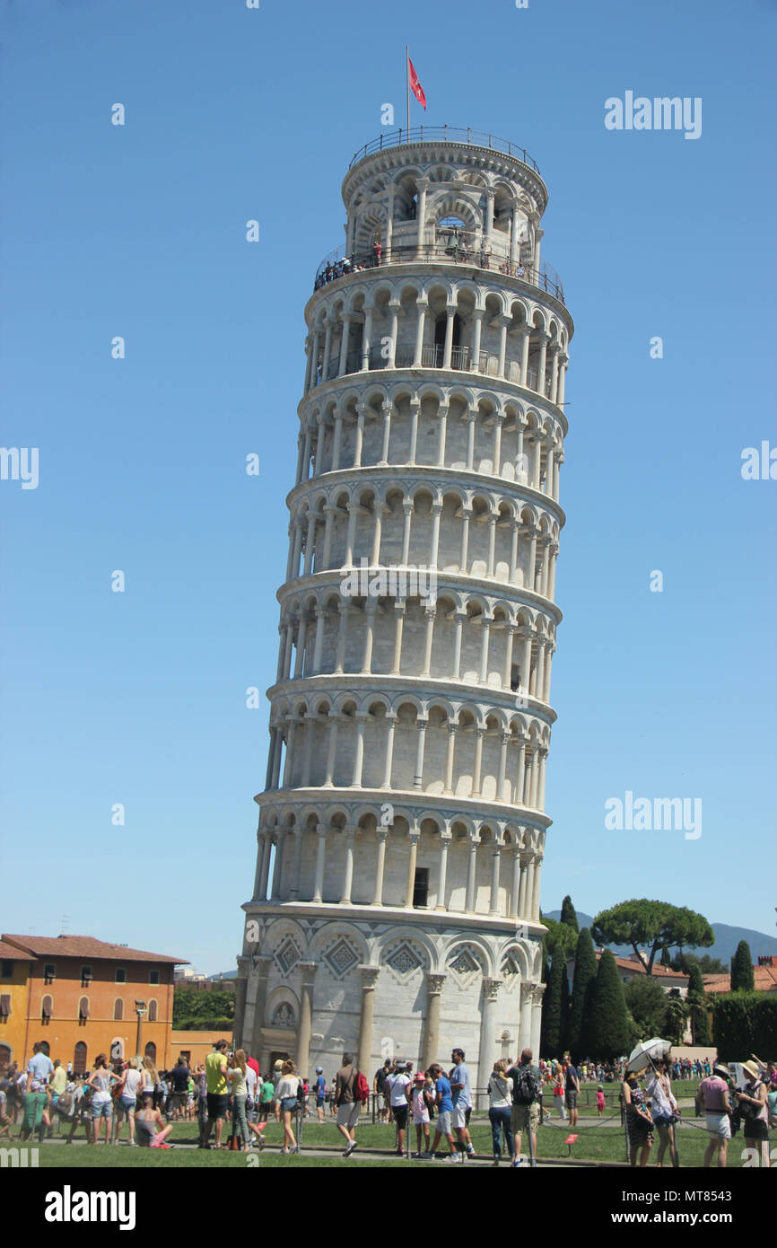 Der schiefe Turm von Pisa, Italien Stockfoto