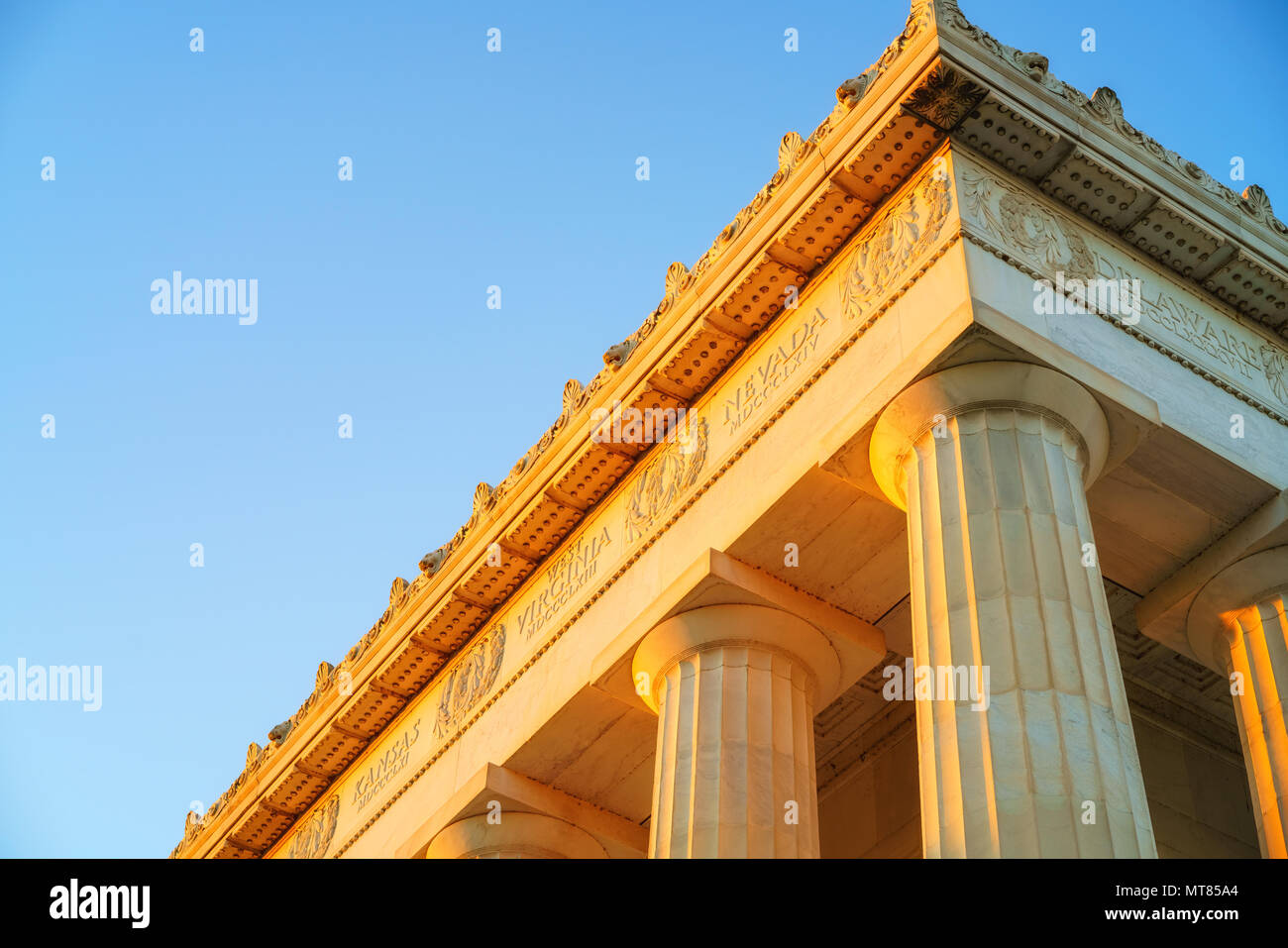 Abraham Lincoln Memorial Stockfoto