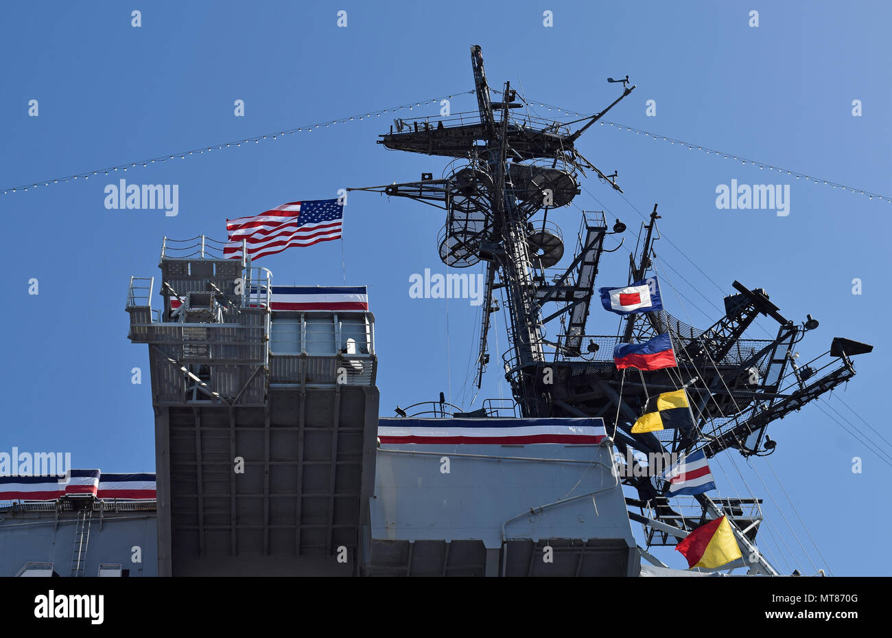 USS Midway Museum, Flugzeugträger, San Diego, Kalifornien Stockfoto