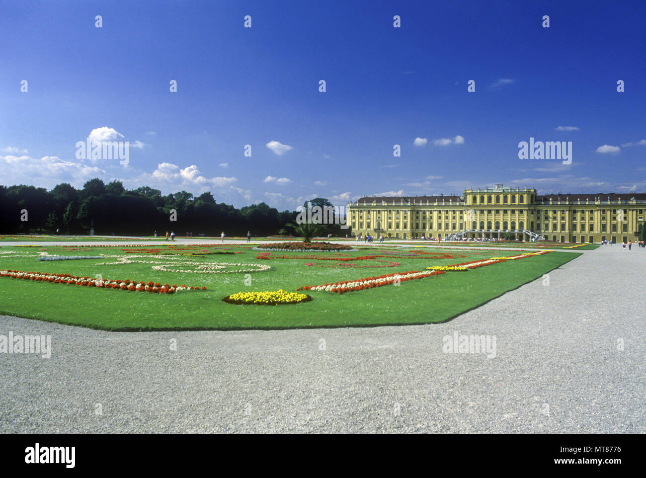 1988 historische Gärten Schönbrunn Wien Österreich Stockfotografie Alamy