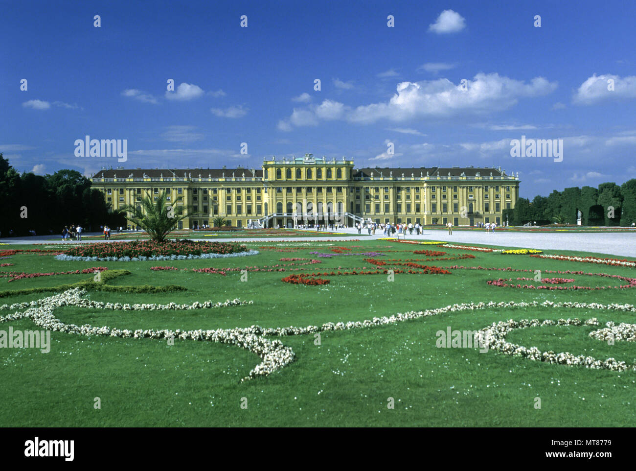 1988 historische Gärten Schönbrunn Wien Österreich Stockfotografie Alamy