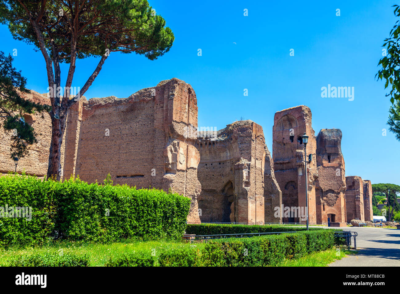 Die Ruinen von den Caracalla. (Thermae Antoninianae) Stockfoto