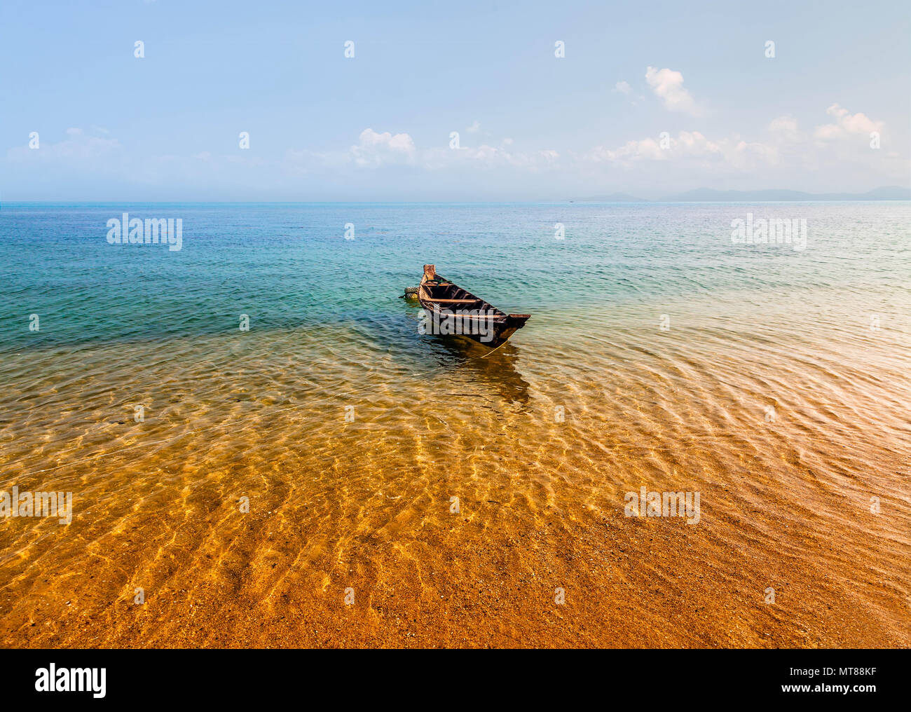 Fischerboot. Seascape. Stockfoto