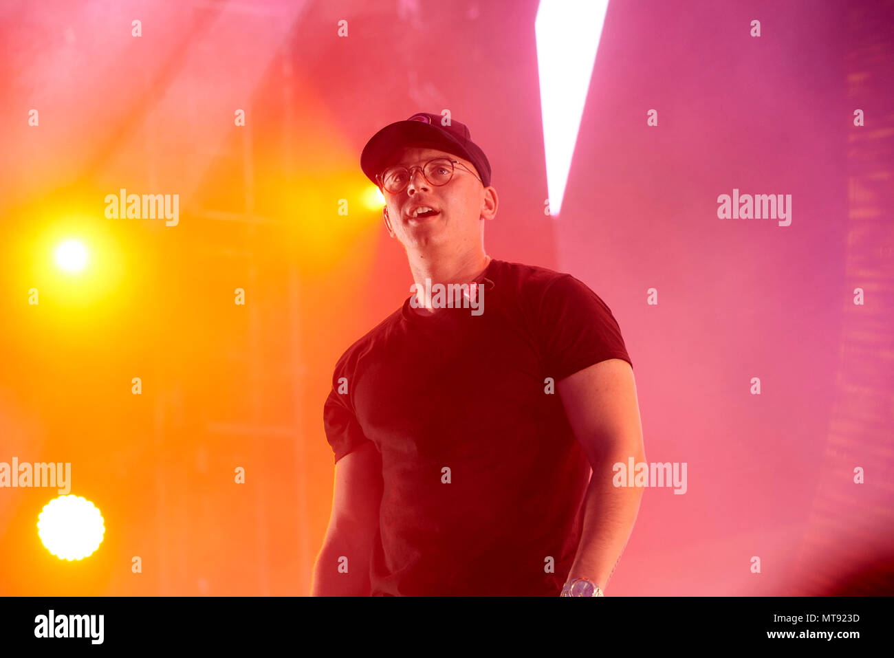 ST. PAUL, MN 27. MAI: Logik führt auf dem Soundset Music Festival am Minnesota State Fairgrounds am 27. Mai in St. Paul, Minnesota 2018. Credit: Tony Nelson/Mediapunch Inc. Stockfoto