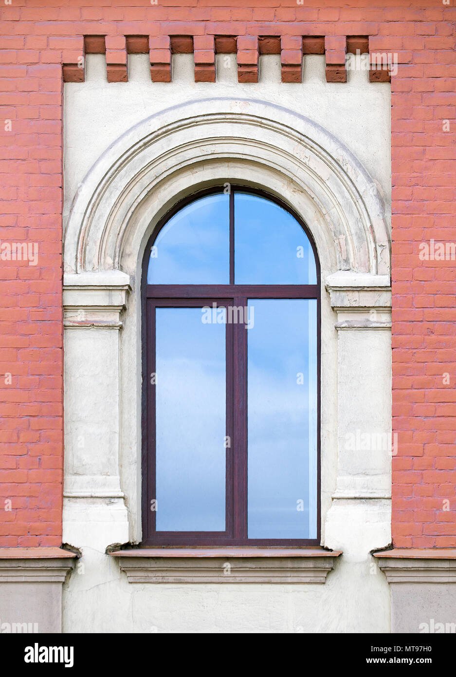 Architektur Detail, Fenster eines alten Gebäudes, Sankt-Petersburg, Russland Stockfoto Architektur Detail, Fenster eines alten Gebäudes, Sankt-Petersburg, Russland Stockfoto