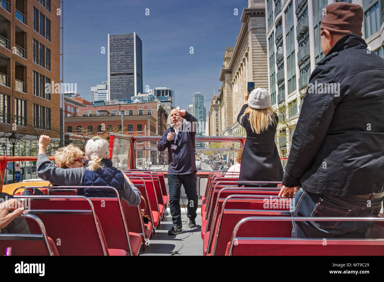 Bus Tour von Montreal Stockfoto