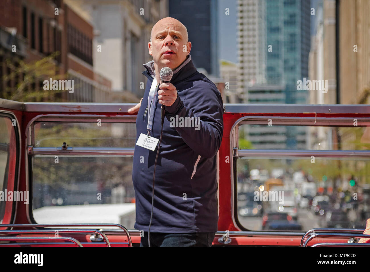 Bus Tour von Montreal Stockfoto