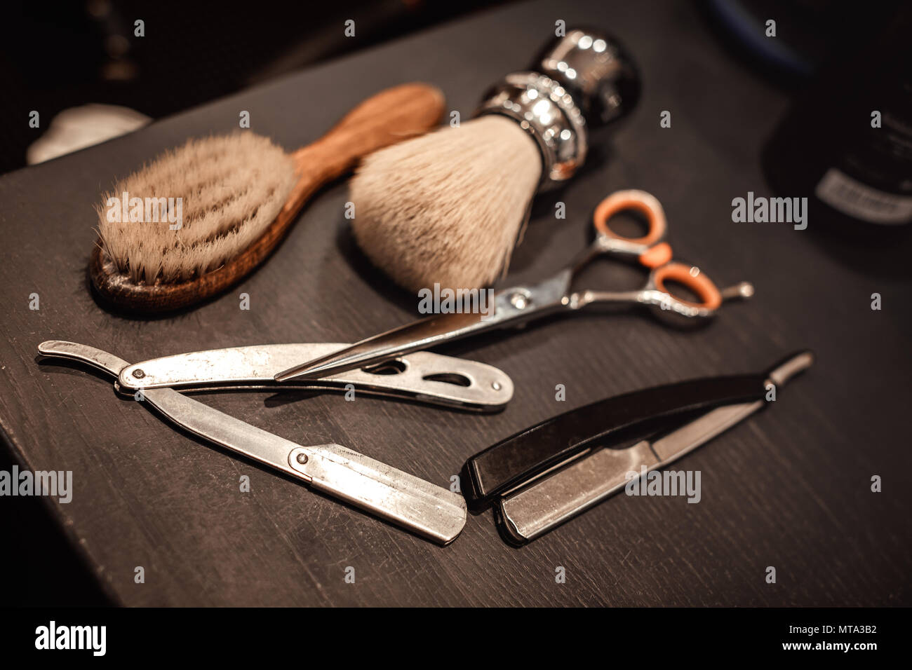 Werkzeuge der Friseur Stockfoto