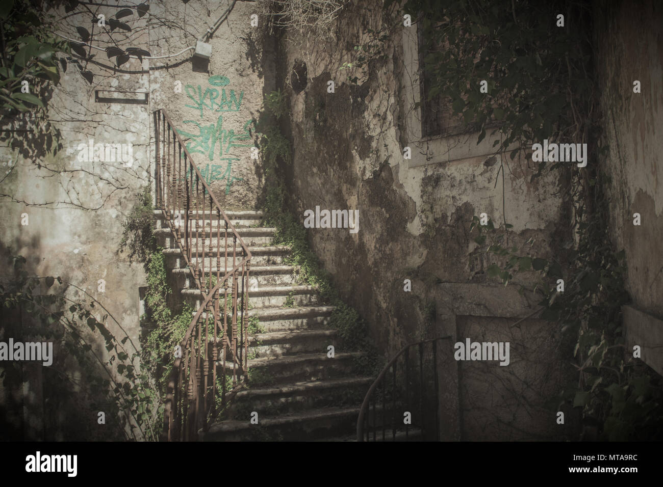 Treppe ins nichts Stockfoto