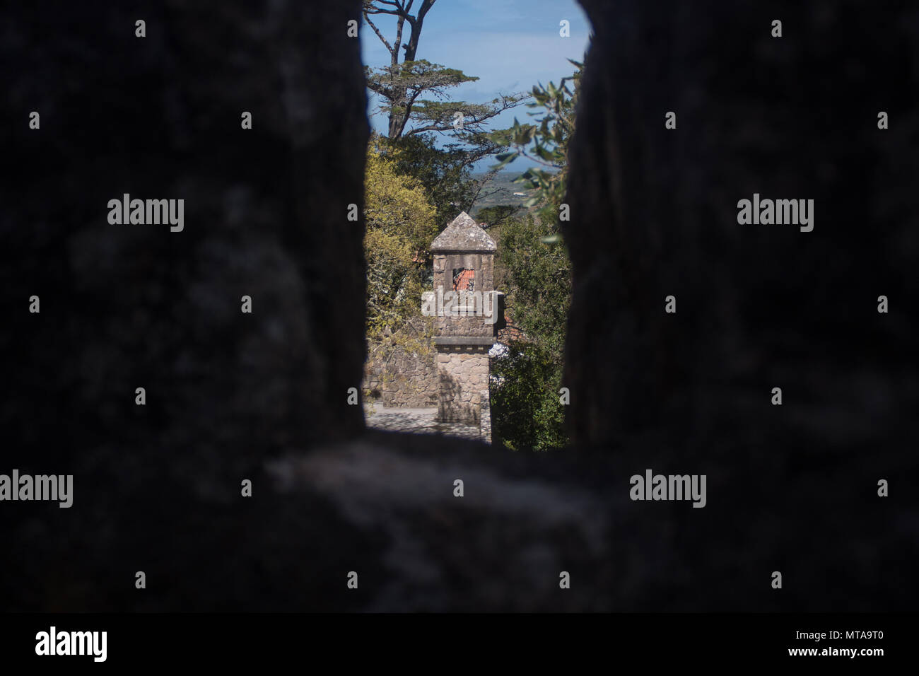 Am Turm der Wache abholen Stockfoto