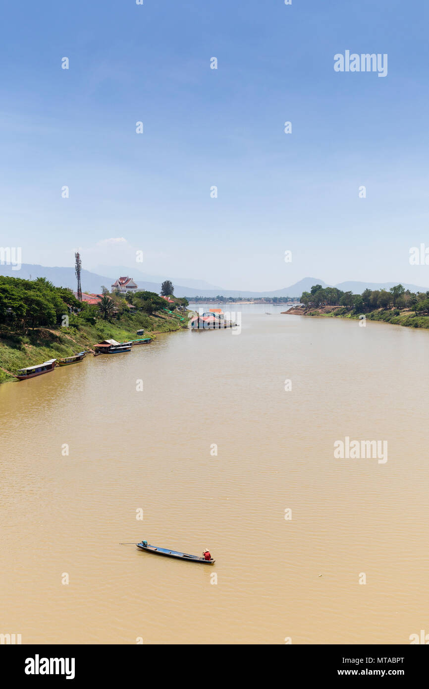 Xe Don Nebenfluss, Mekong, Pakse, Champasak, Laos Stockfoto