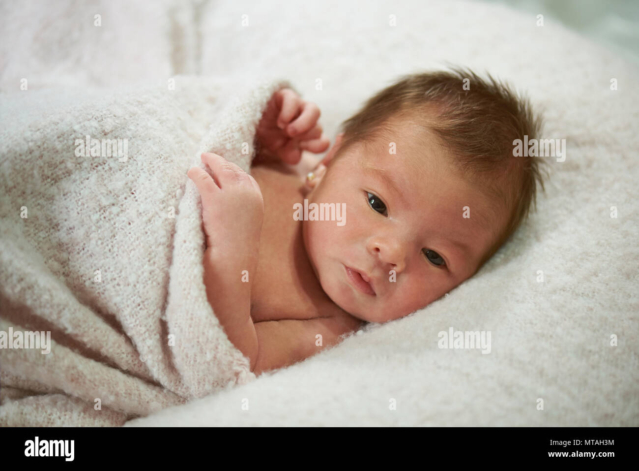 Kleinkind baby portrait. Neugeborene schlafen Ruhe suchen Stockfoto
