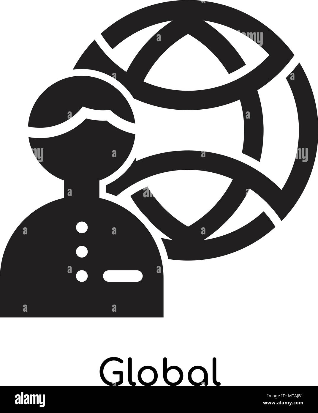 Global Symbol auf weißem Hintergrund für Ihre Web- und mobile App ...