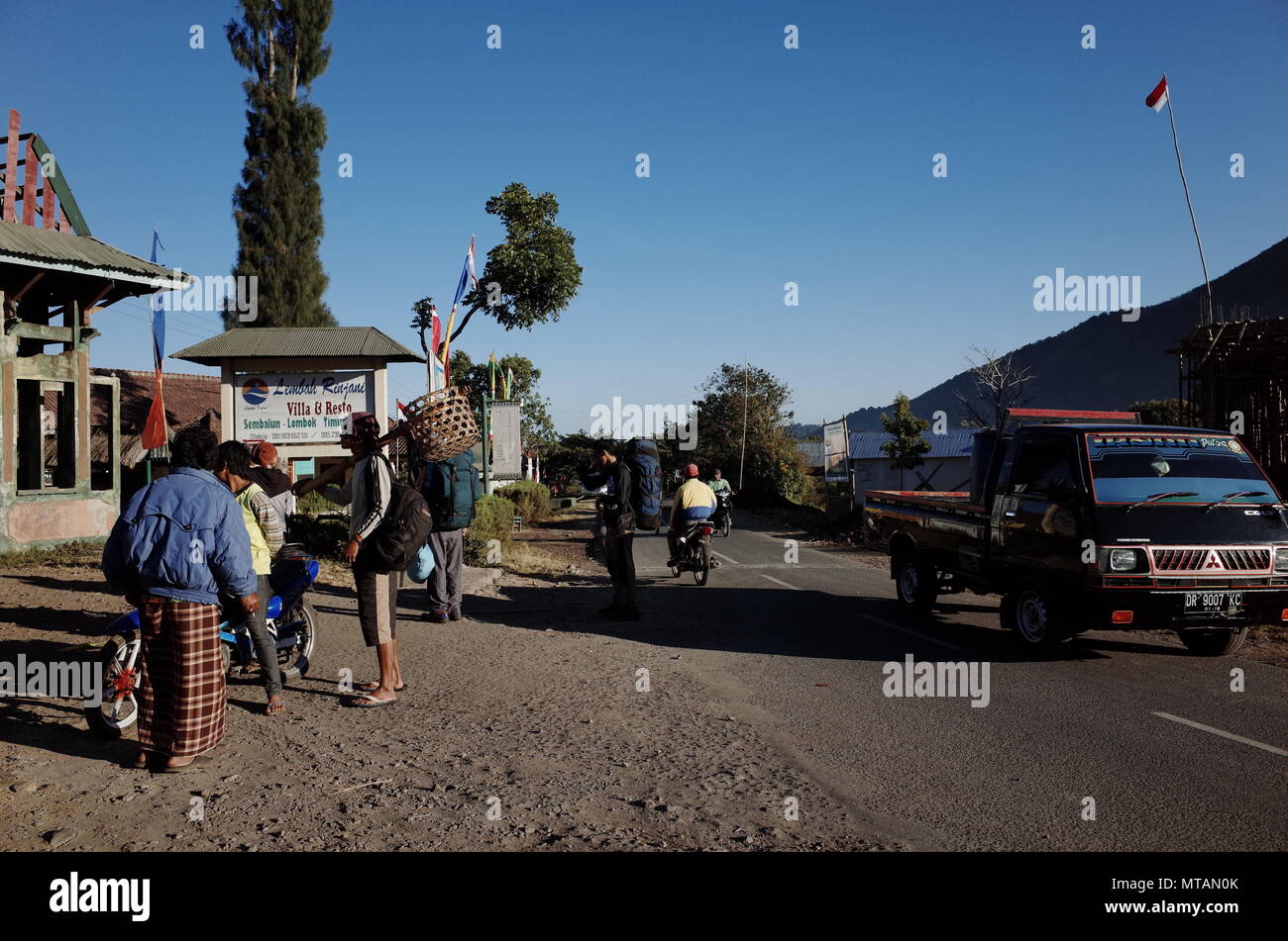 Rinjani Nationalpark Stockfoto