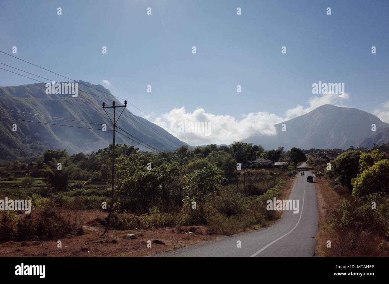 Rinjani Nationalpark Stockfoto