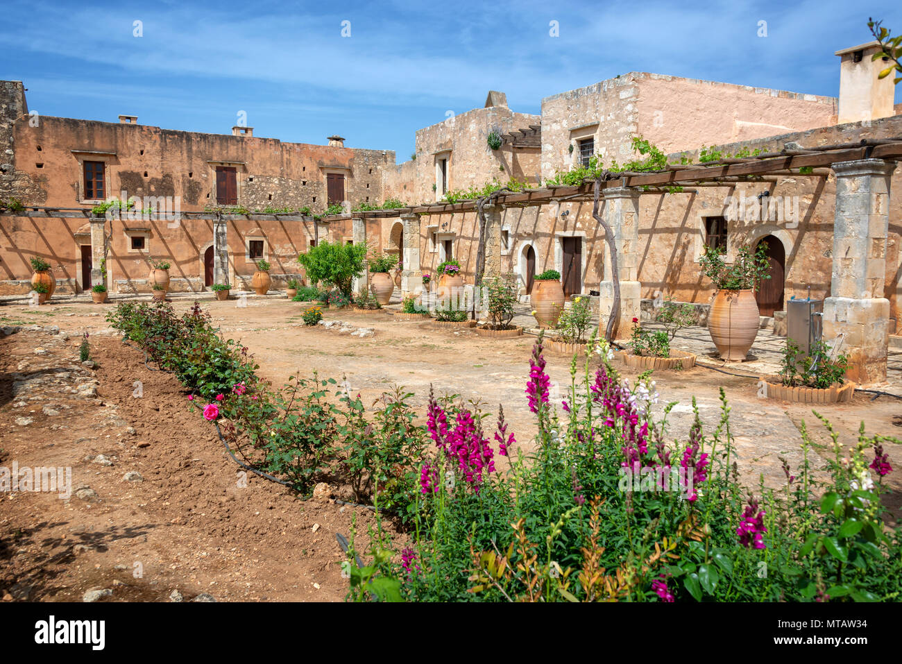 Alte Kloster Arkadi, Kreta, Griechenland Stockfoto