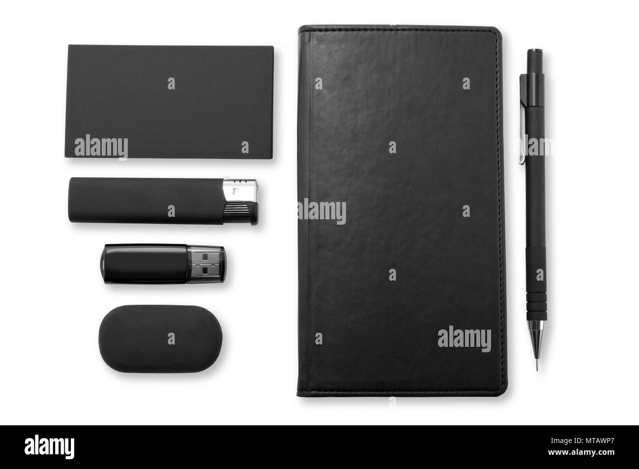 Corporate Identity Design, Vorlagen, Firma Stil, Büroartikel eingestellt Stockfoto