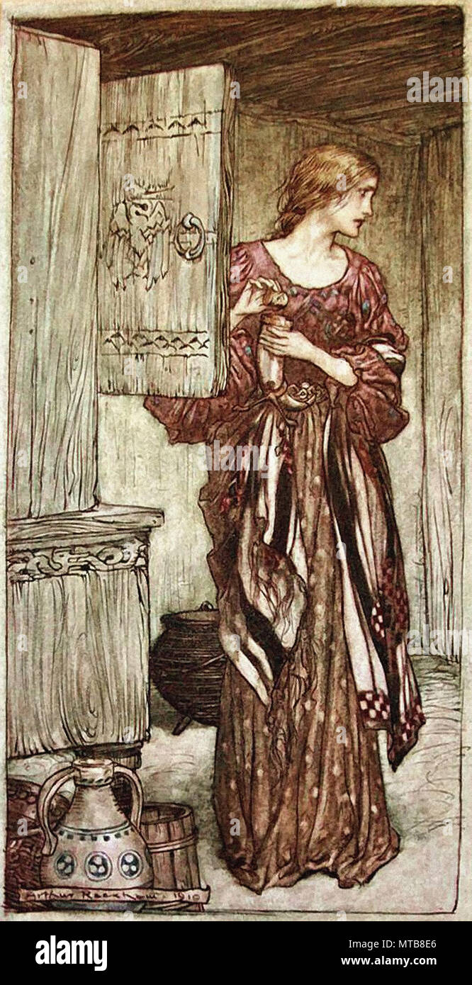 Arthur Rackham - Der Ring des Nibelungen 20. Stockfoto