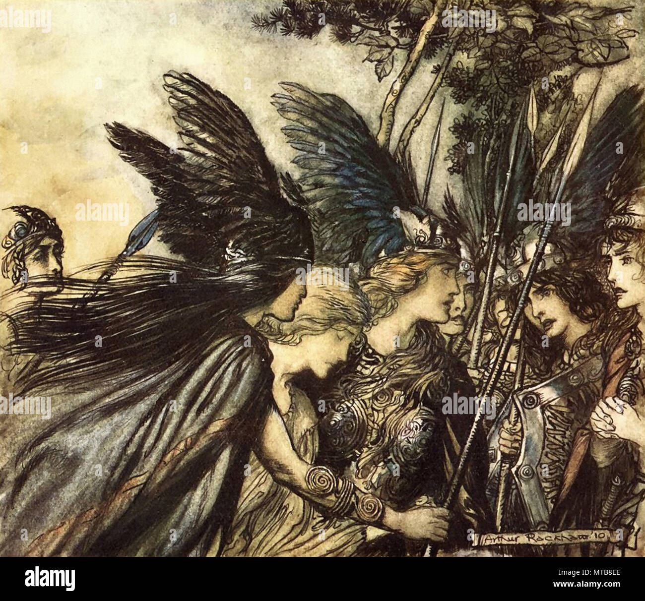 Arthur Rackham - Der Ring des Nibelungen 29. Stockfoto