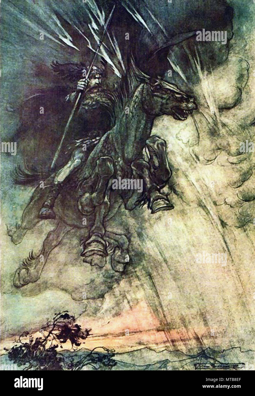 Arthur Rackham - Der Ring des Nibelungen 31. Stockfoto