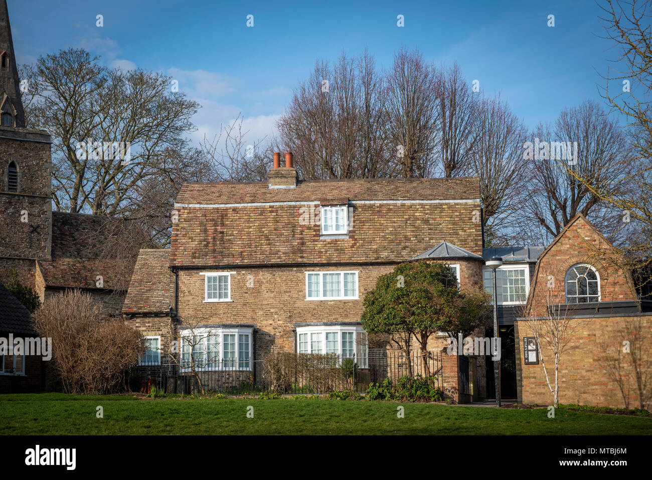 Der Wasserkocher Yard Art Gallery und Haus in Cambridge, Großbritannien Stockfoto