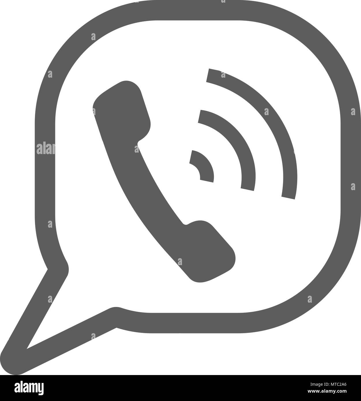 Call Sprechblase unterzeichnen. Call Sprechblase unterzeichnen. Stock Vektor