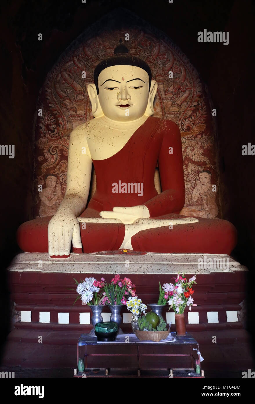 Statue von Buddha in der Pagode in Myanmar Stockfoto