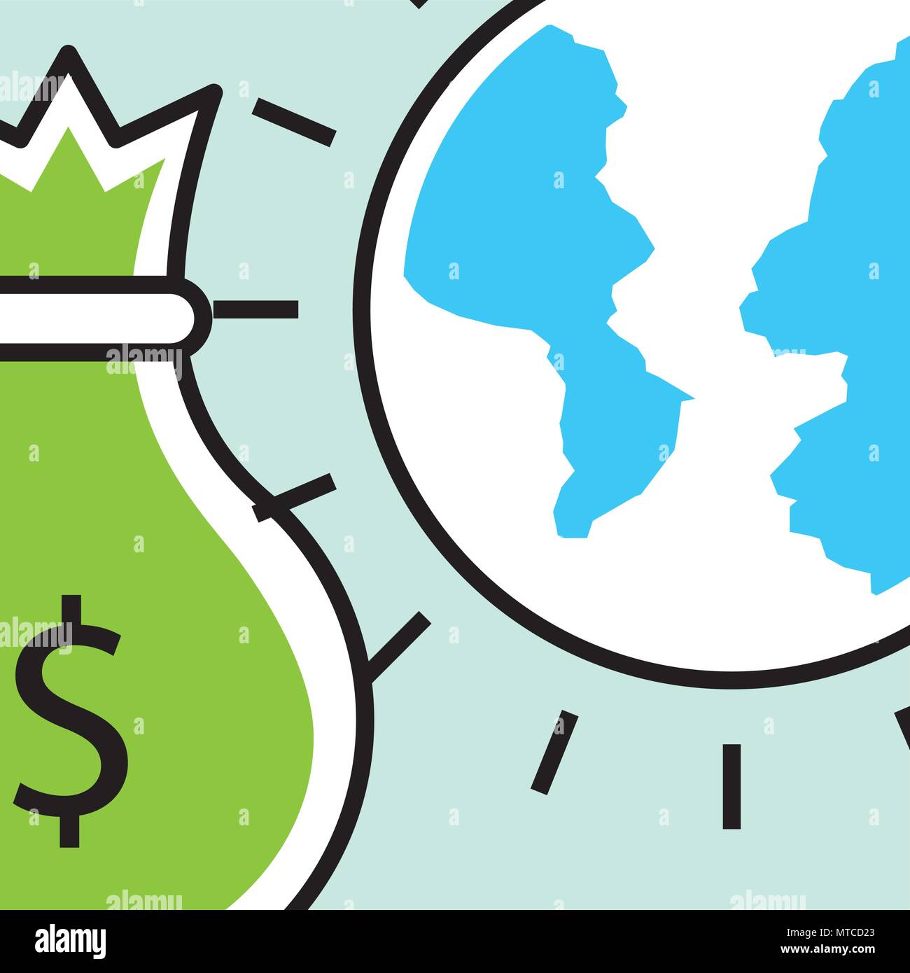 Analytics- und Anlagegeschäft Stock Vektor