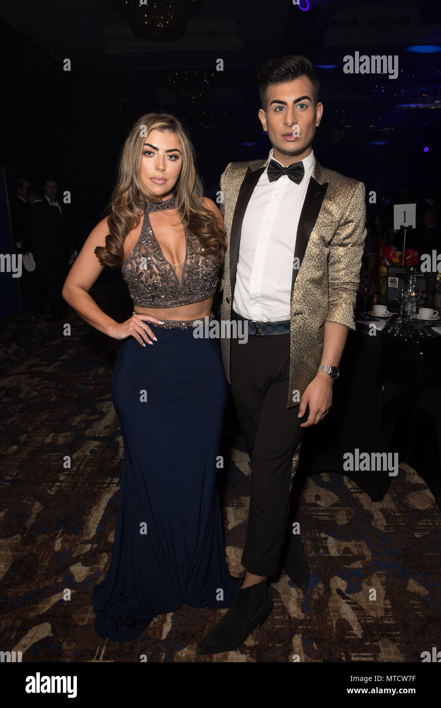 Gäste besuchen die 2018 Asiatische Auszeichnungen Mit: Abigail Clarke, Junaid Ahmed Wo: London, Vereinigtes Königreich, wenn: 27 Apr 2018 Credit: Phil Lewis/WENN.com Stockfoto