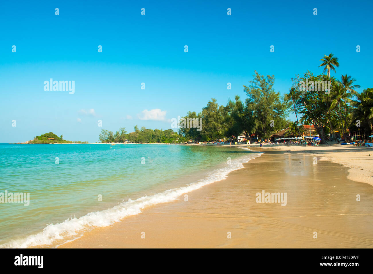 Tropische Choeng Mon Beach, Koh Samui, Thailand Stockfoto