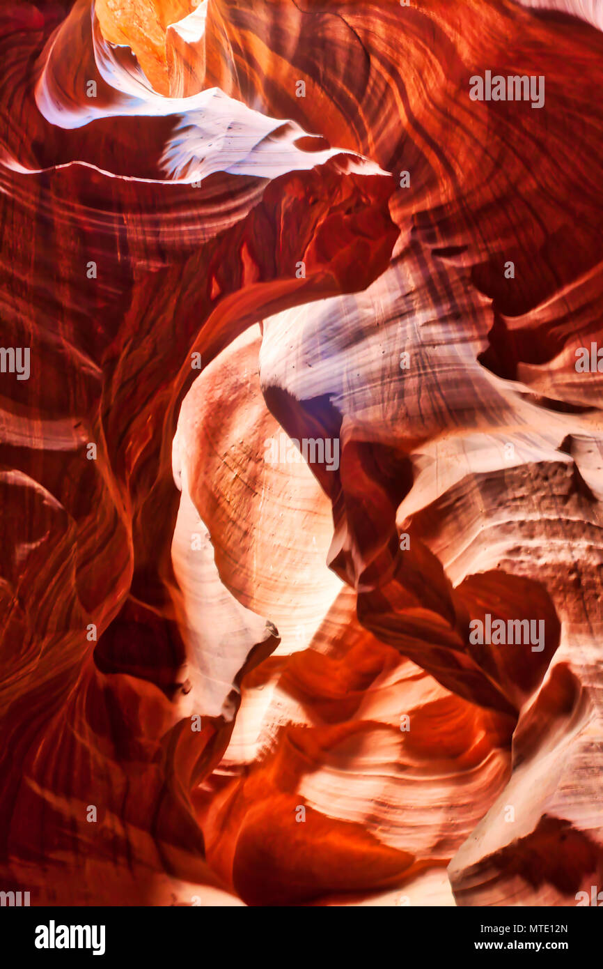 "Pferdekopf" in Lower Antelope Slot Canyon Stockfoto