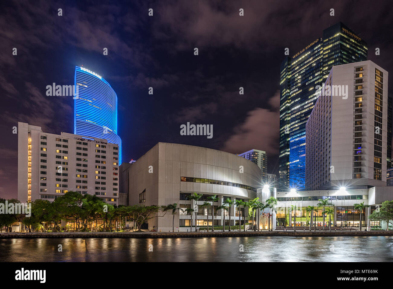 Financial District von Miami, Florida Stockfoto