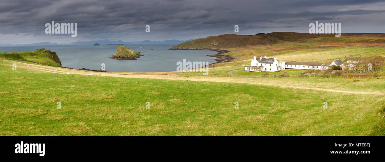 Küste der nördlichen Spitze der Halbinsel Trotternish, Skye, Schottland, Großbritannien Stockfoto