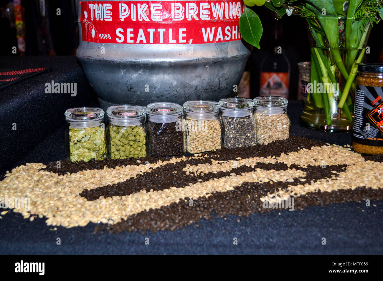 Geschmack von Washington, Seattle, WA - ein Ereignis, das Essen und der Wein stellt die neuesten Weine in Washington, Lebensmittel, gourmet Leckereien und vieles mehr. Stockfoto