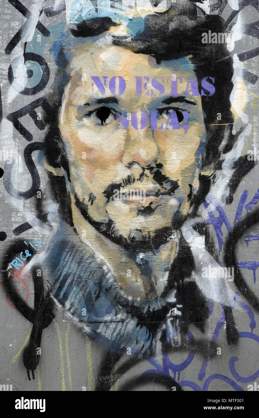 Reis Street Artist in Barcelona 2017 Stockfoto