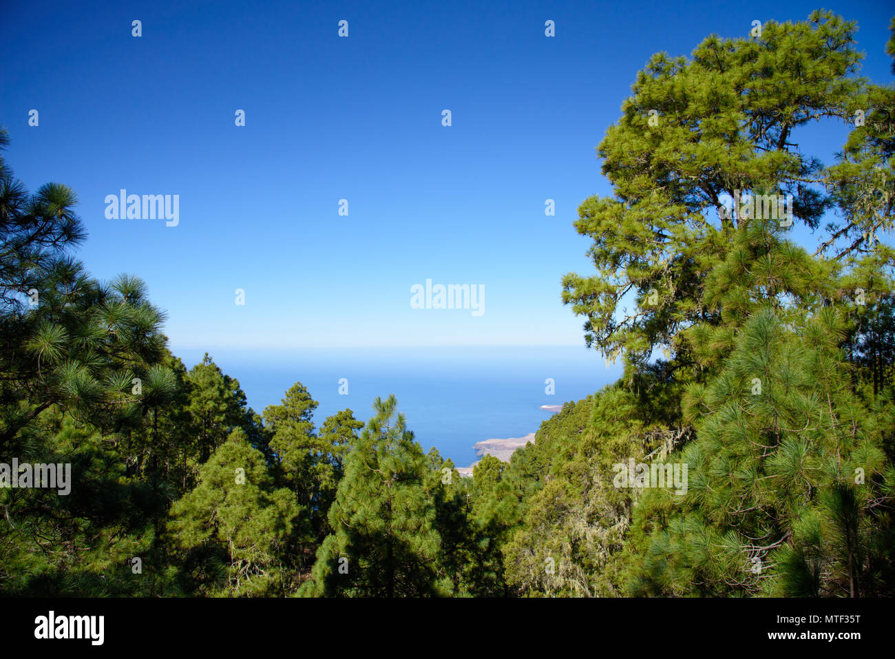 Malerische Ansicht von Tamadaba Berge am Atlantik, Gran Canaria, Spanien Stockfoto