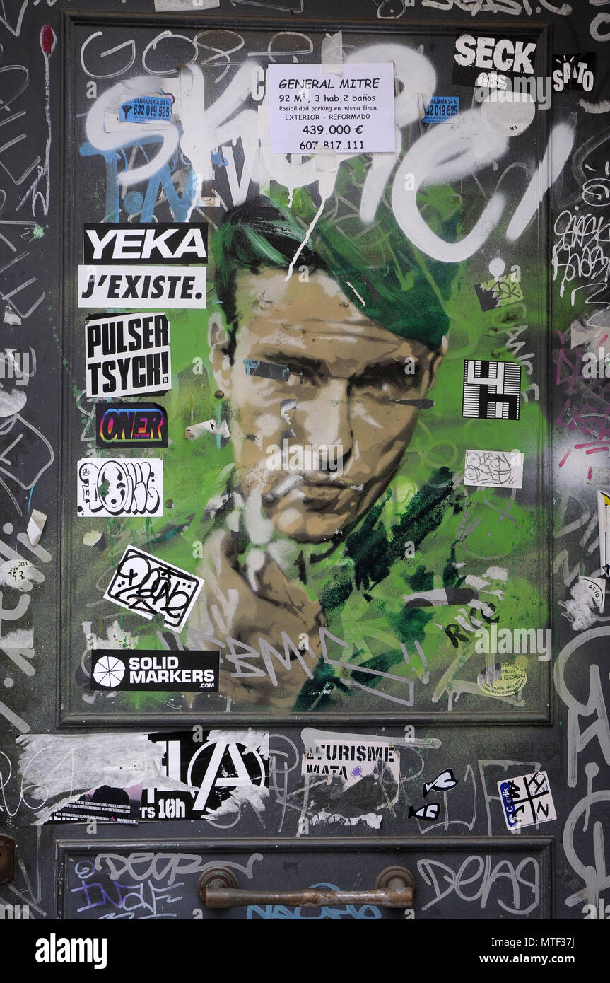 STREET ART MAIN PORTRAIT VON REIS Stockfoto