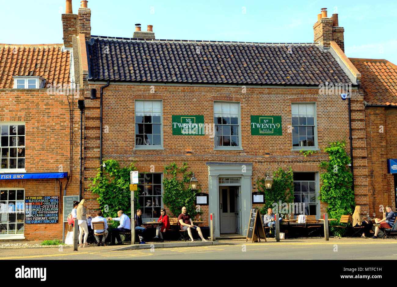 Nr. 20 9, Bar, Restaurant, Burnham Market, Norfolk, England, Großbritannien Stockfoto