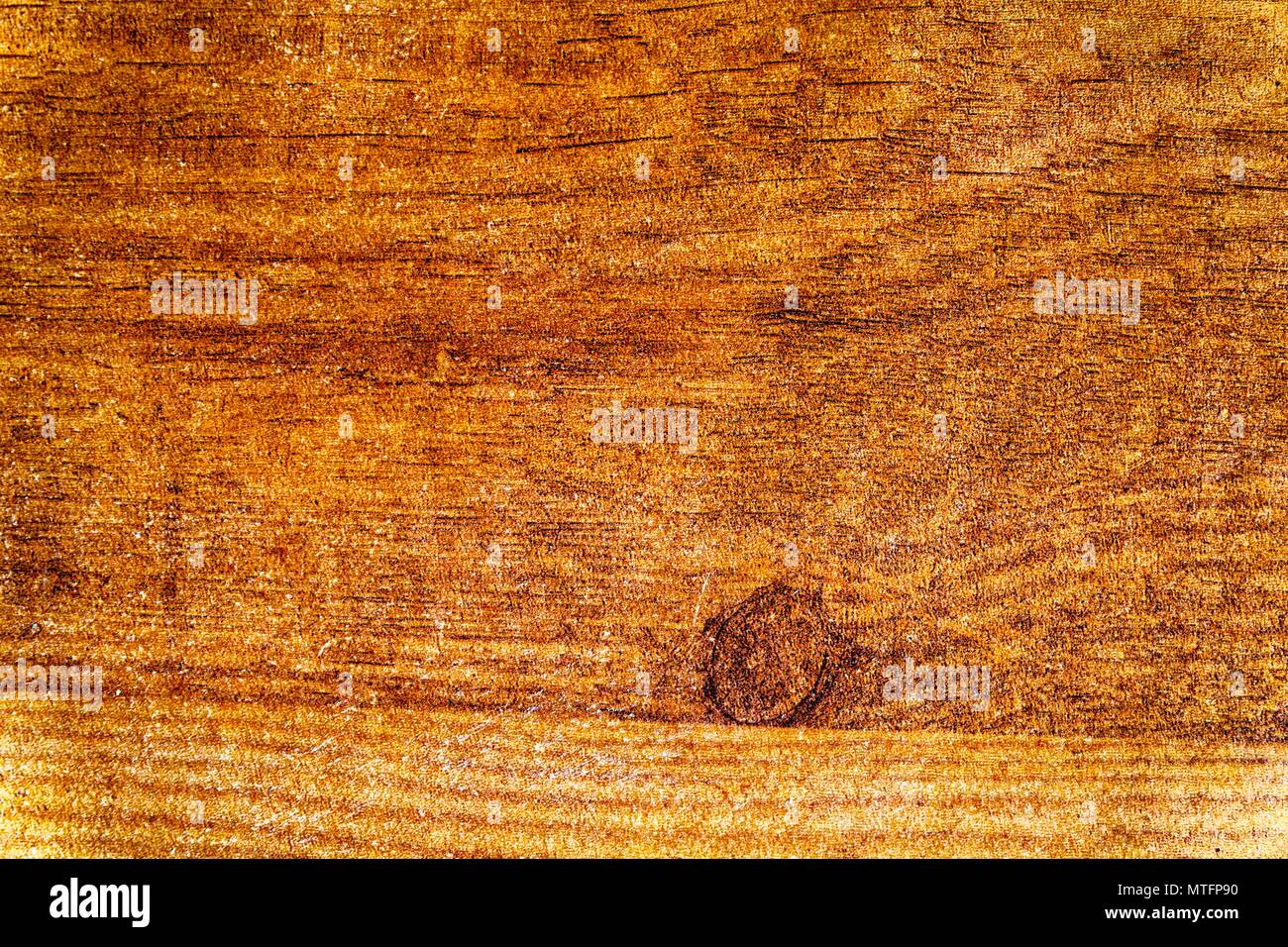 Ultra gelb Grunge Holz- Textur, Schneidebrett Oberfläche für Designelemente. Stockfoto